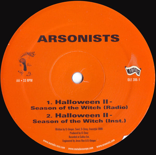Arsonists* : Backdraft / Halloween II - Season Of The Witch (12")
