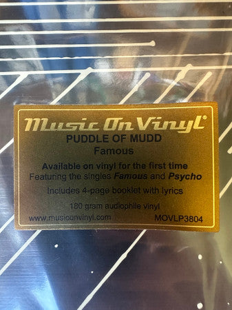 Puddle Of Mudd : Famous (LP, Album, RE, 180)
