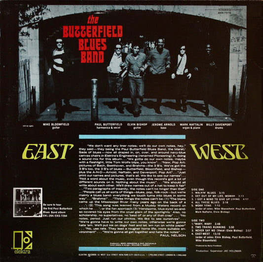 The Butterfield Blues Band* : East-West (LP, Album, RE, Ter)