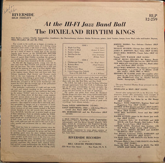 Gene Mayl's Dixieland Rhythm Kings : At The HI-FI Jazz Band Ball (LP, Album, Mono)