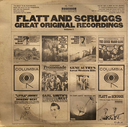 Flatt And Scruggs* : Kings Of Bluegrass (Great Original Recordings Volume 1) (LP, Comp, Mono, Pit)
