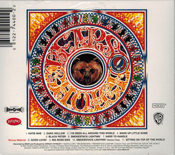 Grateful Dead* : History Of The Grateful Dead, Vol. 1 (Bear's Choice) (HDCD, Album, RE, RM, RP, Cin)
