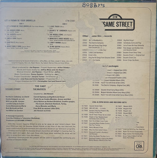 Oscar The Grouch : Let A Frown Be Your Umbrella (LP)