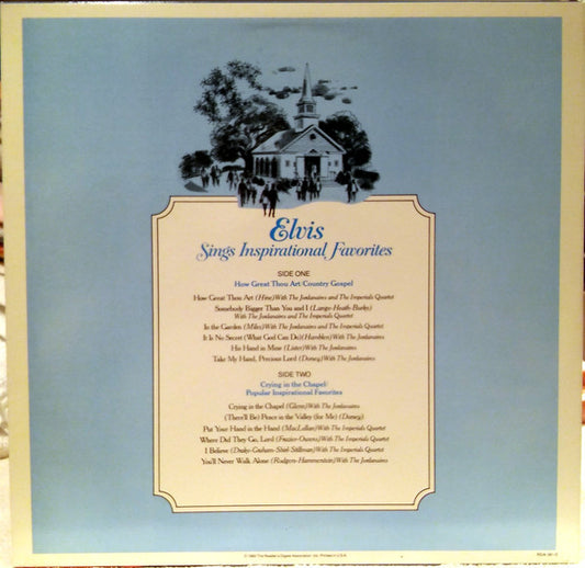 Elvis Presley : Elvis Sings Inspirational Favorites (LP, Comp)