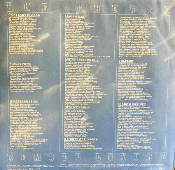 The Church : Remote Luxury (LP, Album, Comp, All)