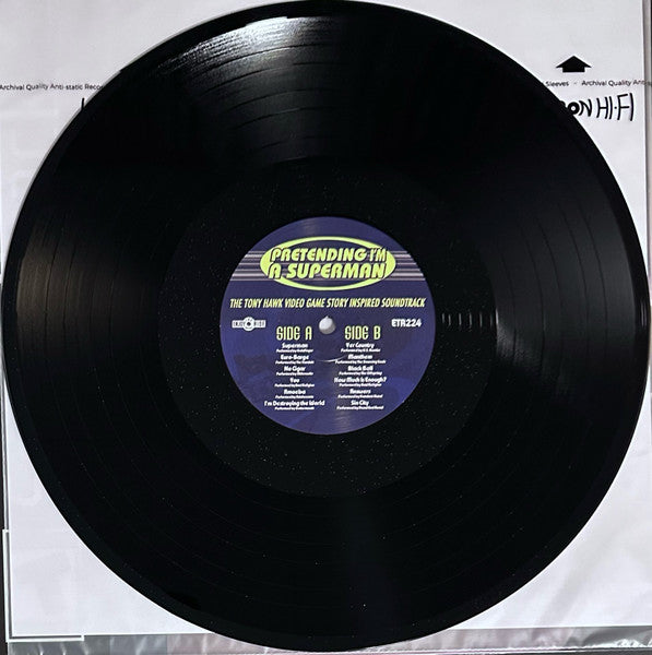 Various : Pretending I'm A Superman (The Tony Hawk Video Game Story Inspired Soundtrack) (LP, Comp, Ltd, RM, Bla)