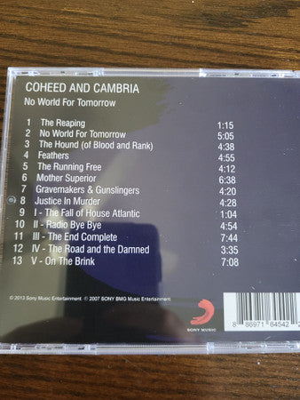 Coheed And Cambria : No World For Tomorrow (CD, RE)