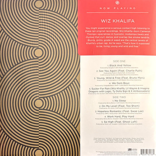 Wiz Khalifa : Now Playing (LP, Comp, Dar)