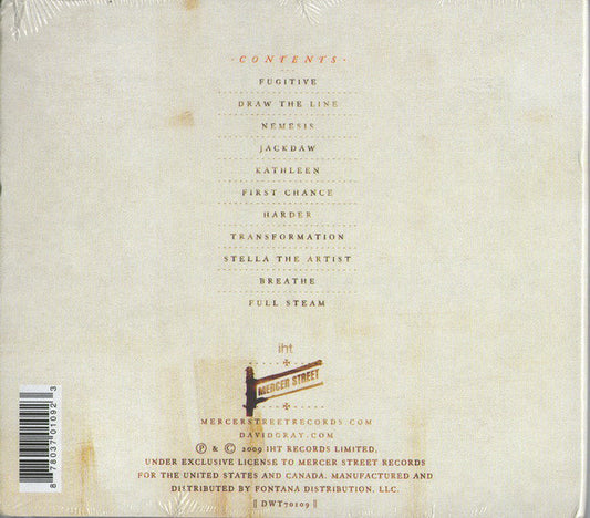 David Gray : Draw The Line (CD, Album, Dig)