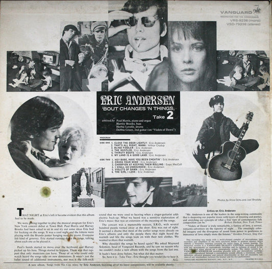 Eric Andersen (2) : 'Bout Changes 'N Things, Take 2 (LP, Album)