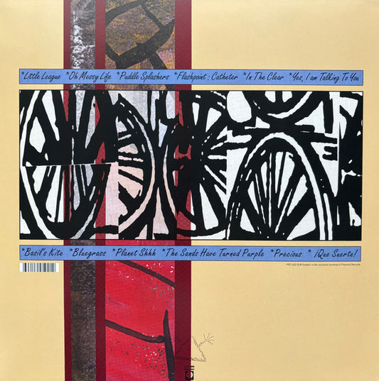 Cap'n Jazz : Burritos, Inspiration Point, Fork Balloon Sports, Cards In The Spokes, Automatic Biographies, Kites, Kung Fu, Trophies, Banana Peels We've Slipped On, And Egg Shells We've Tippy Toed Over (Shmap'n Shmazz) (LP, Album, RE, RM, Whi)