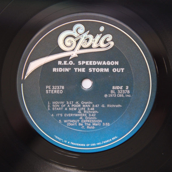 R.E.O. Speedwagon* : Ridin' The Storm Out (LP, Album, RE, Pit)