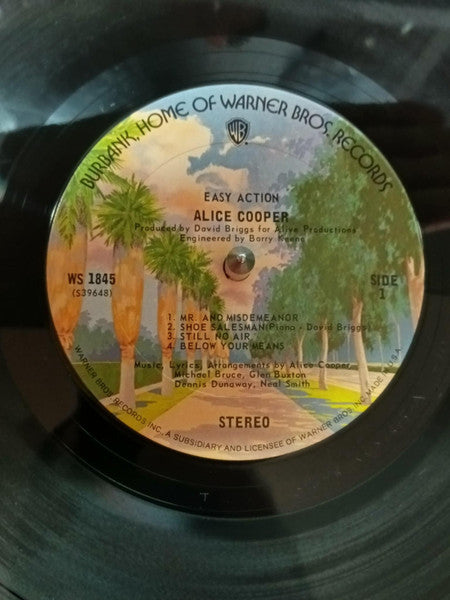 Alice Cooper : Easy Action (LP, Album, RE, Ter)