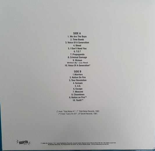 Blitz (3) : Voice Of A Generation (LP, Album, Ltd, RE, Whi)