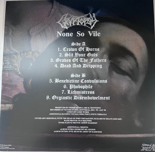 Cryptopsy : None So Vile (LP, Album, Ltd, RE)