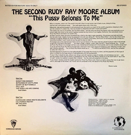 Rudy Ray Moore : The Second Rudy Ray Moore Album - "This Pussy Belongs To Me" (LP, Album, RE)