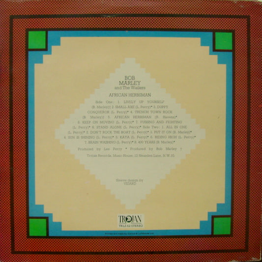 Bob Marley & The Wailers : African Herbsman (LP, Comp, RE)