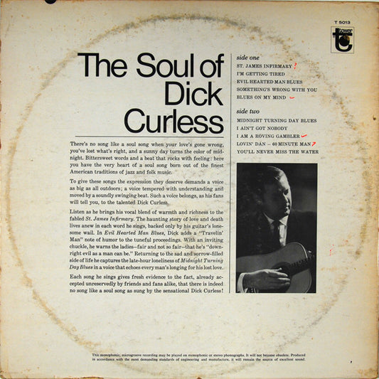 Dick Curless : The Soul Of Dick Curless (LP, Album, Mono)
