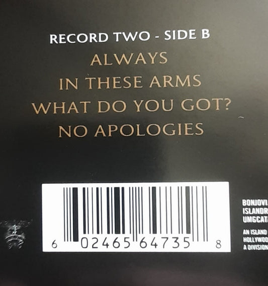 Bon Jovi : Greatest Hits (2xLP, Comp, M/Print, Gol)