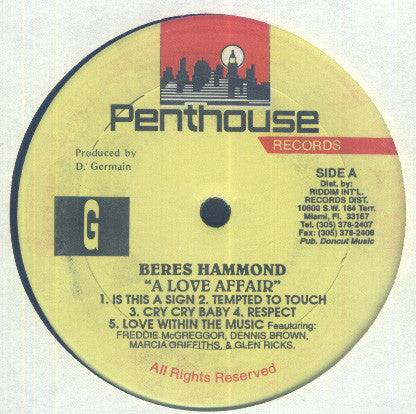 Beres Hammond : A Love Affair (LP, Album)