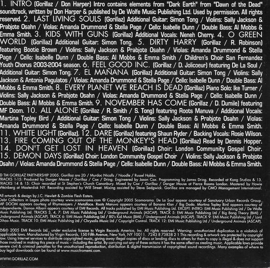 Gorillaz : Demon Days (CD, Album, Cin)