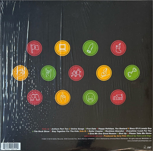 Blink-182 : Take Off Your Pants And Jacket (LP, Album, RE, 180)