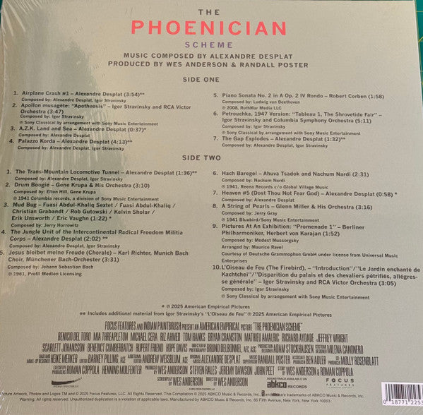 Various : The Phoenician Scheme (Original Soundtrack) (LP, Gre)