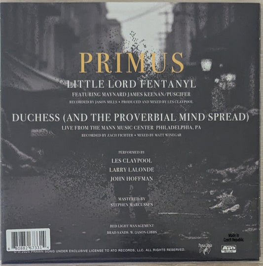 Primus : Little Lord Fentanyl (7", Single, Whi)