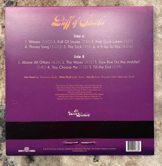 The Wood Brothers : Puff Of Smoke (LP, Album, Ltd, Pur)