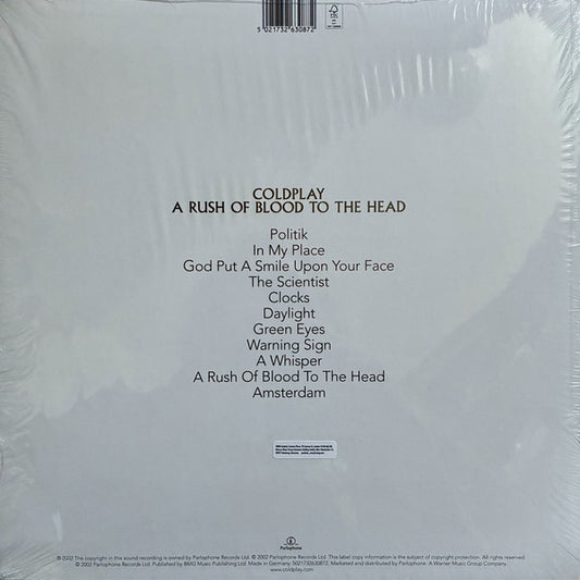 Coldplay : A Rush Of Blood To The Head (LP, Album, RE, Cle)