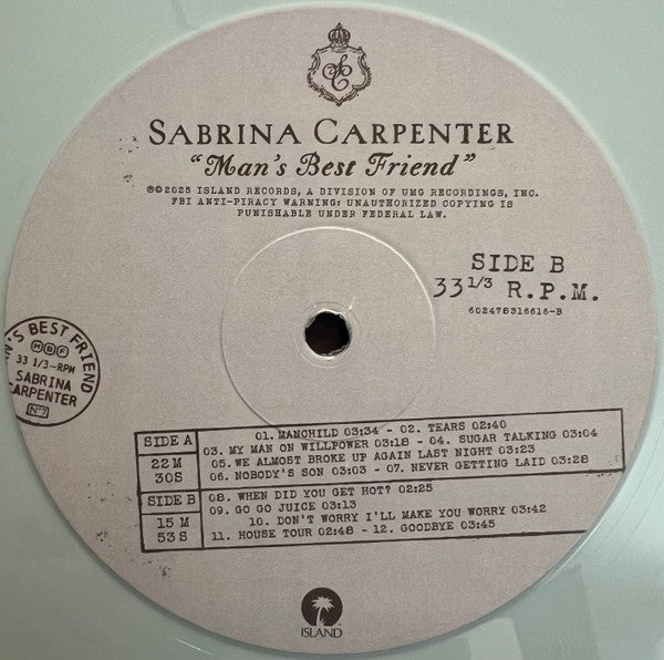 Sabrina Carpenter : Man's Best Friend (LP, Album, Opa)