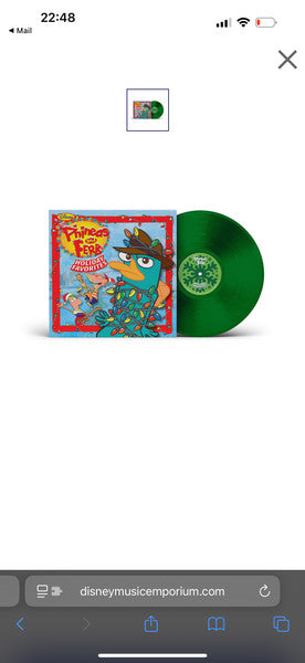 Phineas And Ferb : Holiday Favorites (LP, Album, Gre)