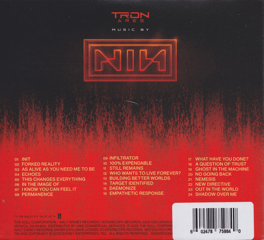 Nine Inch Nails : Tron: Ares (Original Motion Picture Soundtrack) (CD, Album)