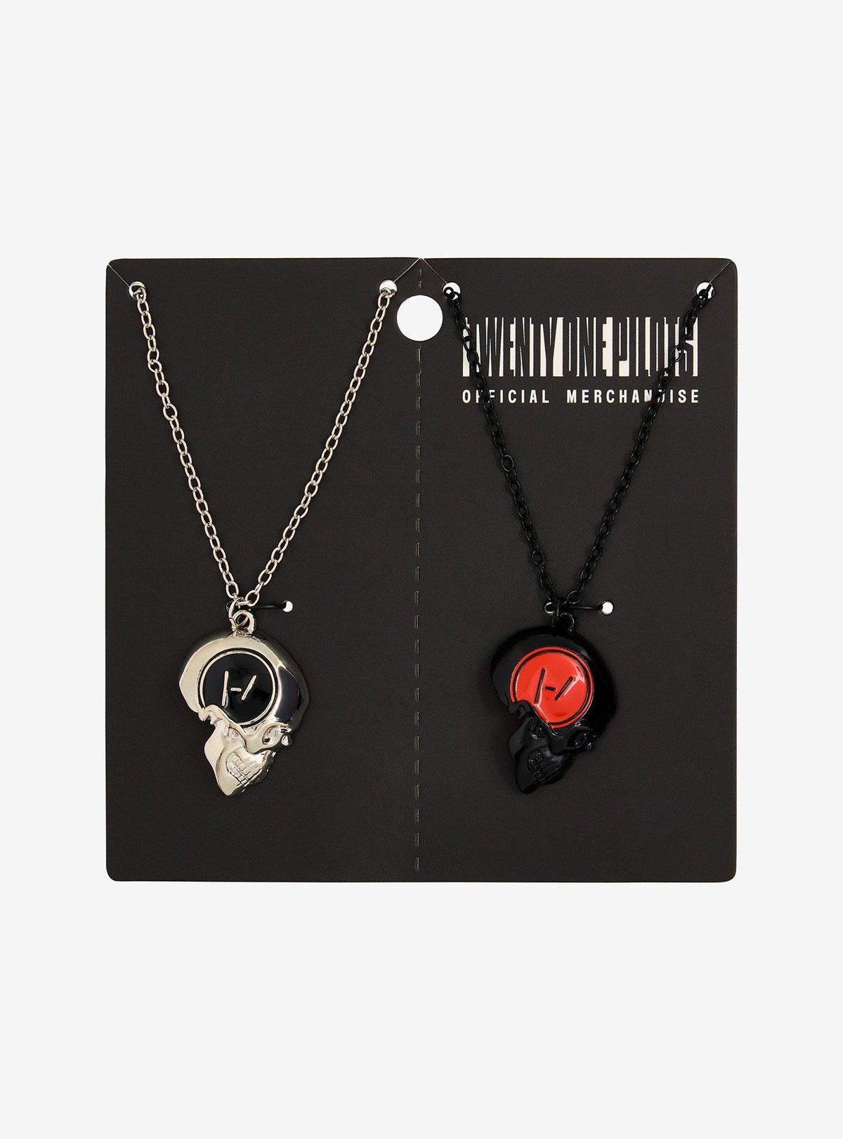 Twenty One Pilots Skull Best Friend Necklace Set