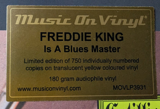 Freddie King : Freddie King Is A Blues Master (LP, Album, Ltd, Num, RE, Yel)