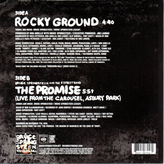 Bruce Springsteen : Rocky Ground (7", RSD, Single)