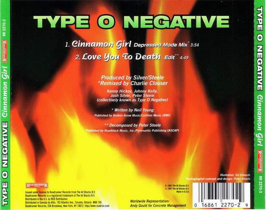 Type O Negative : Cinnamon Girl (CD, Maxi)