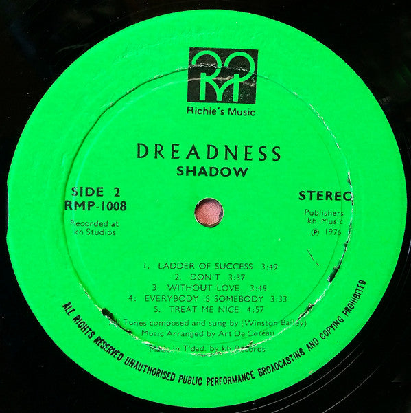 Shadow (11) : Dreadness (LP, Album)