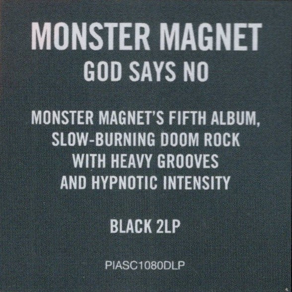 Monster Magnet : God Says No (2xLP, Album, RE, Bla)