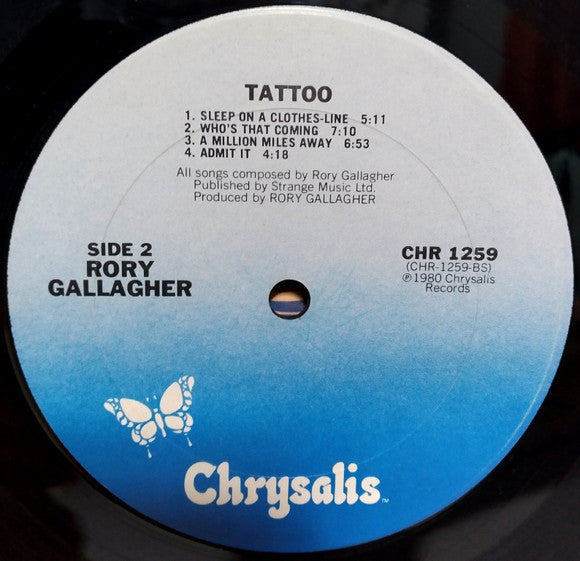 Rory Gallagher : Tattoo (LP, Album, RE, San)