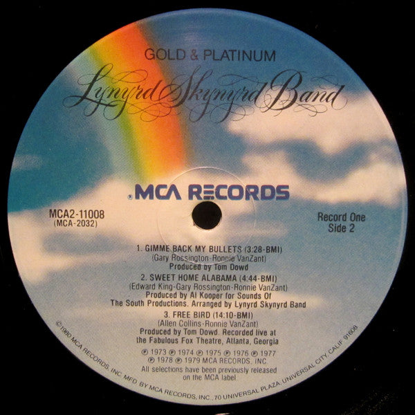 Lynyrd Skynyrd Band* : Gold & Platinum (2xLP, Comp, RE, Pin)
