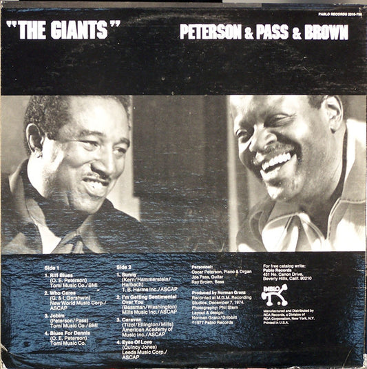 Peterson* & Pass* & Brown* : The Giants (LP, Album, Ind)
