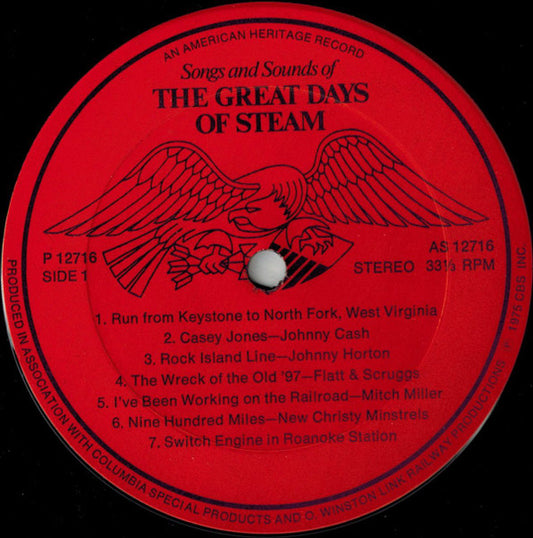 Various : Songs And Sounds Of The Great Days Of Steam (LP, Comp)