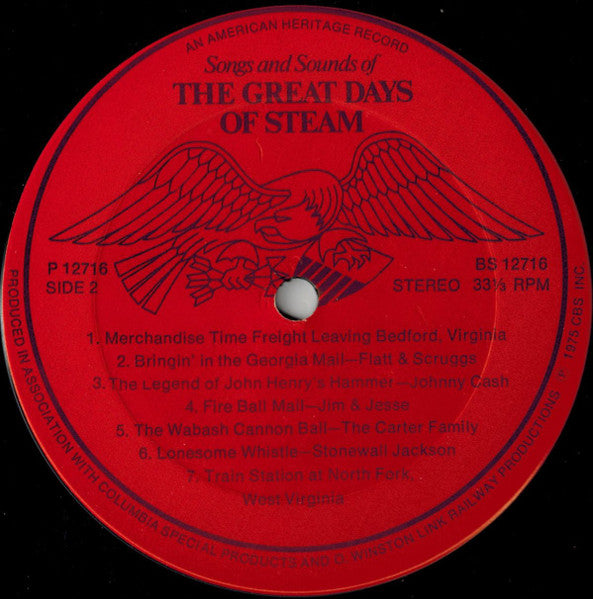 Various : Songs And Sounds Of The Great Days Of Steam (LP, Comp)