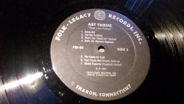 Art Thieme : That's The Ticket (LP, Album)