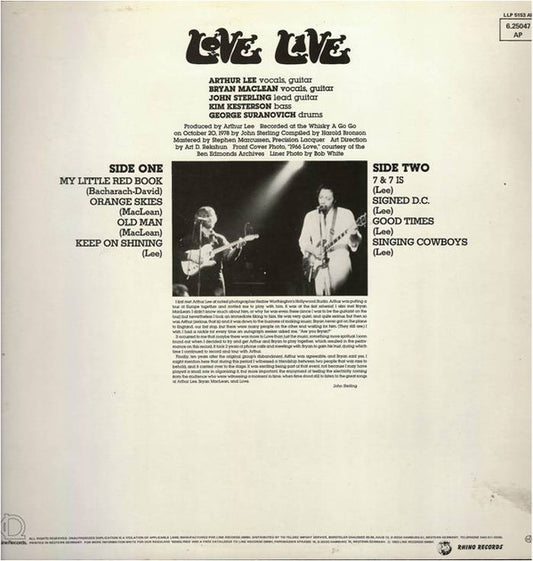 Love : Love Live (LP)