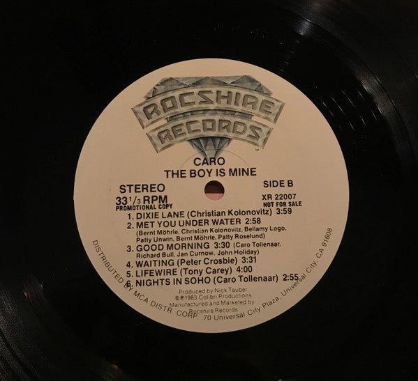 Caro (7) : The Boy Is Mine (LP, Album, Promo)