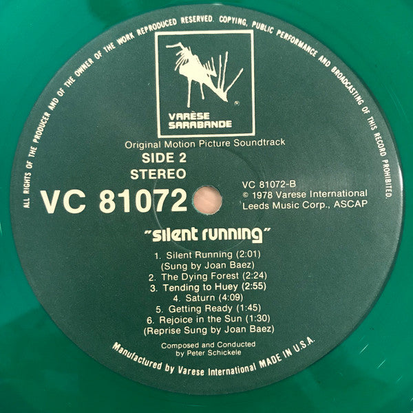 Peter Schickele : Silent Running Original Soundtrack Album (LP, Album, RE, Gre)
