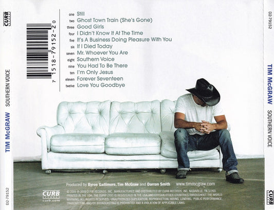Tim McGraw : Southern Voice (CD, Album)