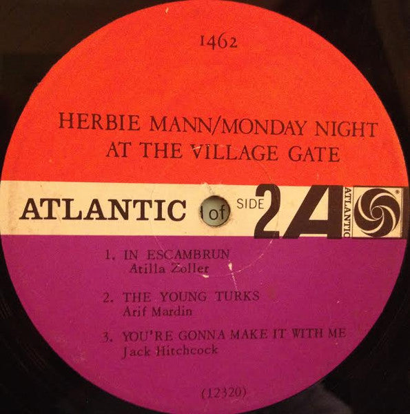 Herbie Mann : Monday Night At The Village Gate (LP, Album, Mono)